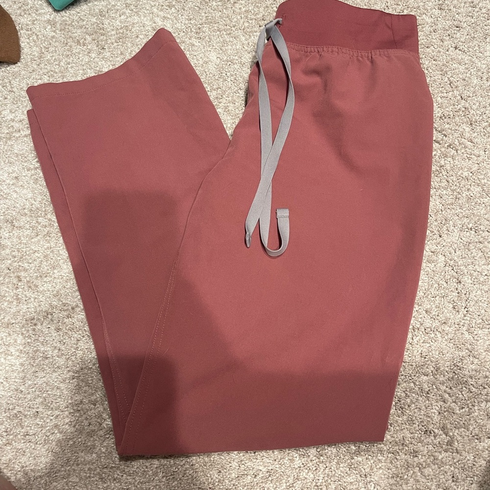 Figs Livingston High Waisted Pants Mauve XSP